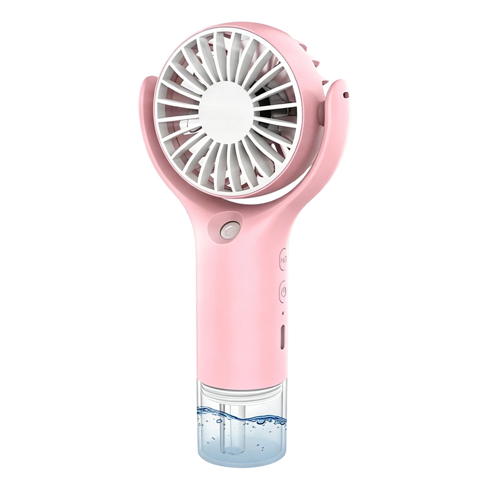 Outdoor Camping Misting Fan - Kipas Portabel dengan Semprotan Kabut, Pengisian