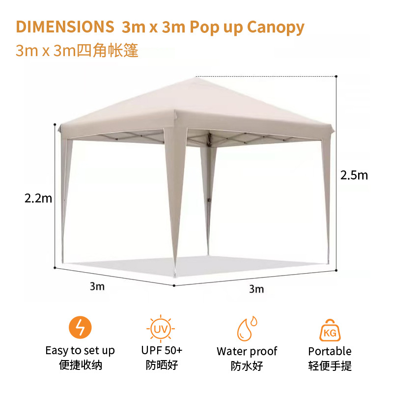 Outdoor Camping Exhibition - Tenda Lipat 3x3—Tenda untuk Berkemah, Pameran,
