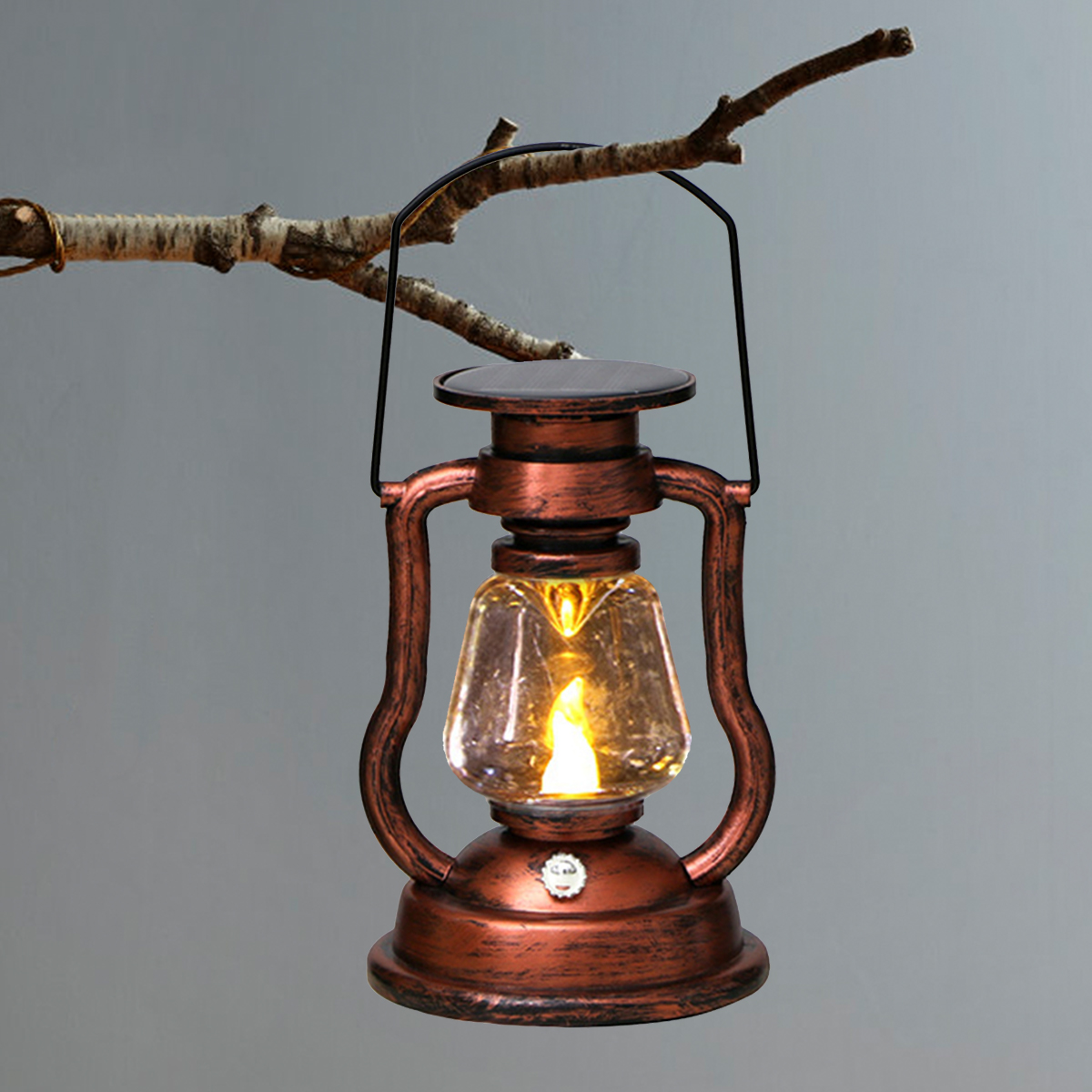Camping Solar Lantern - Lampu Atmosfer Retro LED Tenaga Surya