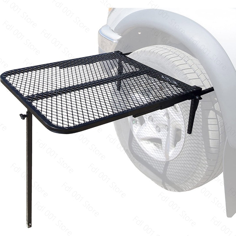 Outdoor Camping Folding Table - Meja Barbekyu Lipat Portabel Logam untuk