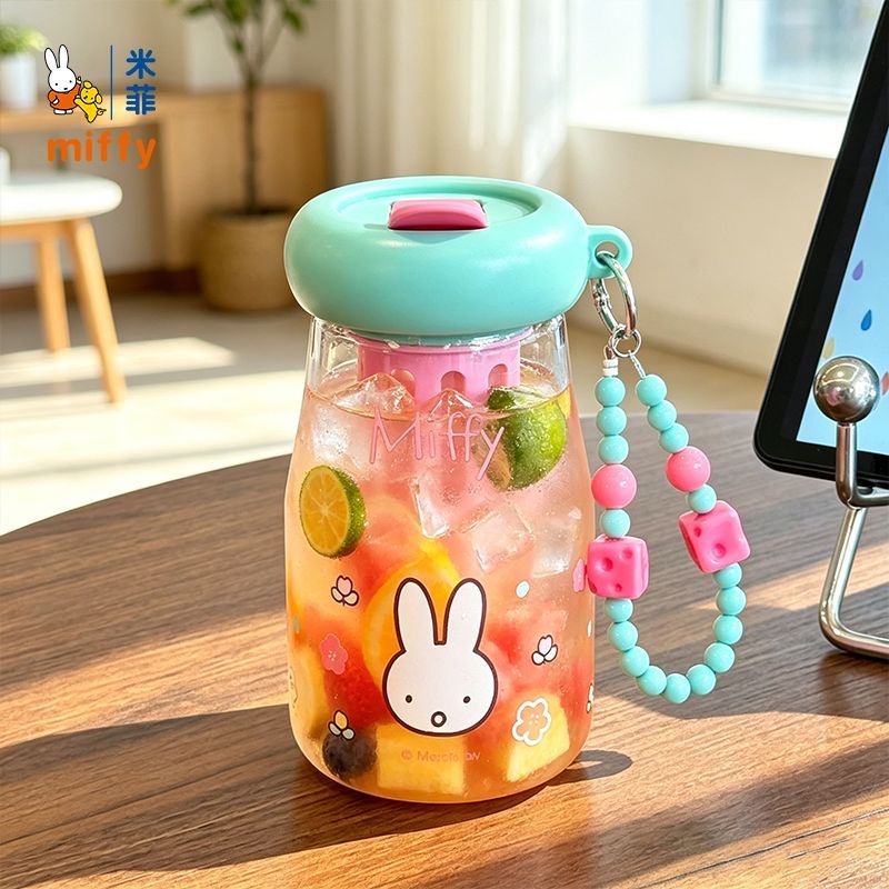 Portable Water Filter - Botol Air Minum Transparan Karakter Kartun