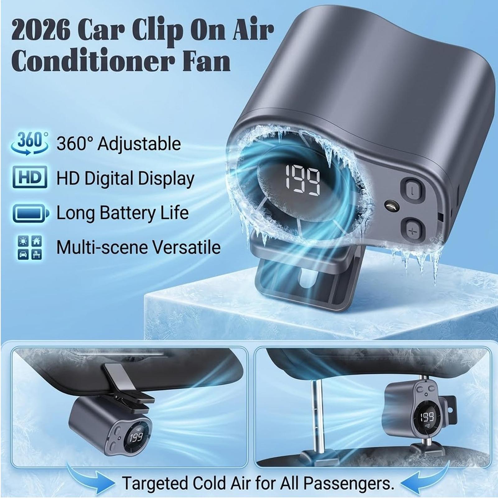 Outdoor Camping Misting Fan - Kipas Mobil Pendingin Semikonduktor USB Isi