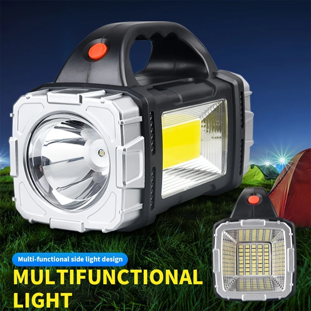 Camping Solar Lantern - Senter LED Tenaga Surya USB Portabel