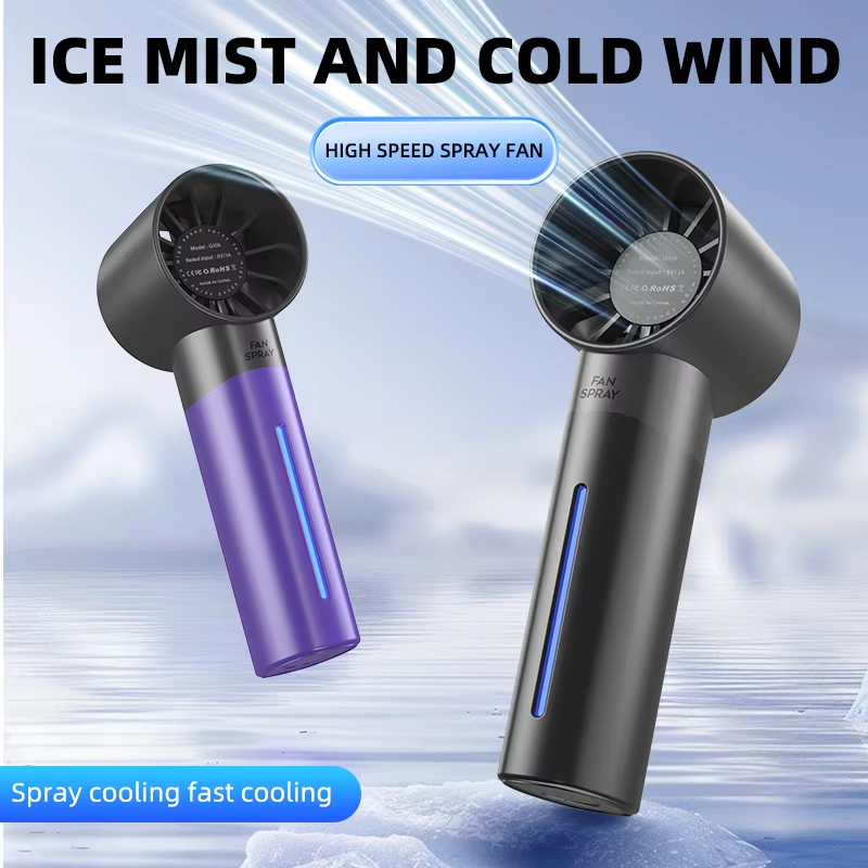 Outdoor Camping Misting Fan - Kipas Genggam Kecil Semprotan Turbin Kipas