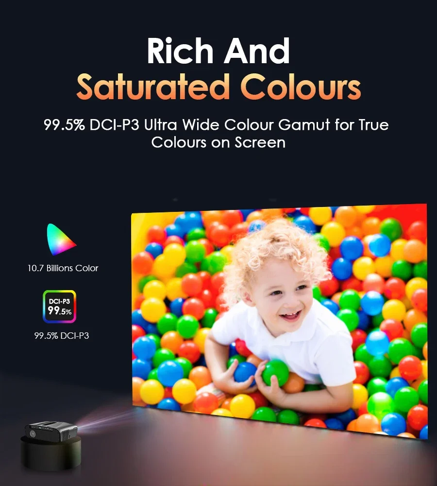 Proyektor 4K 3800 ANSI Android - Outdoor Camping Tv ulasan dan harga