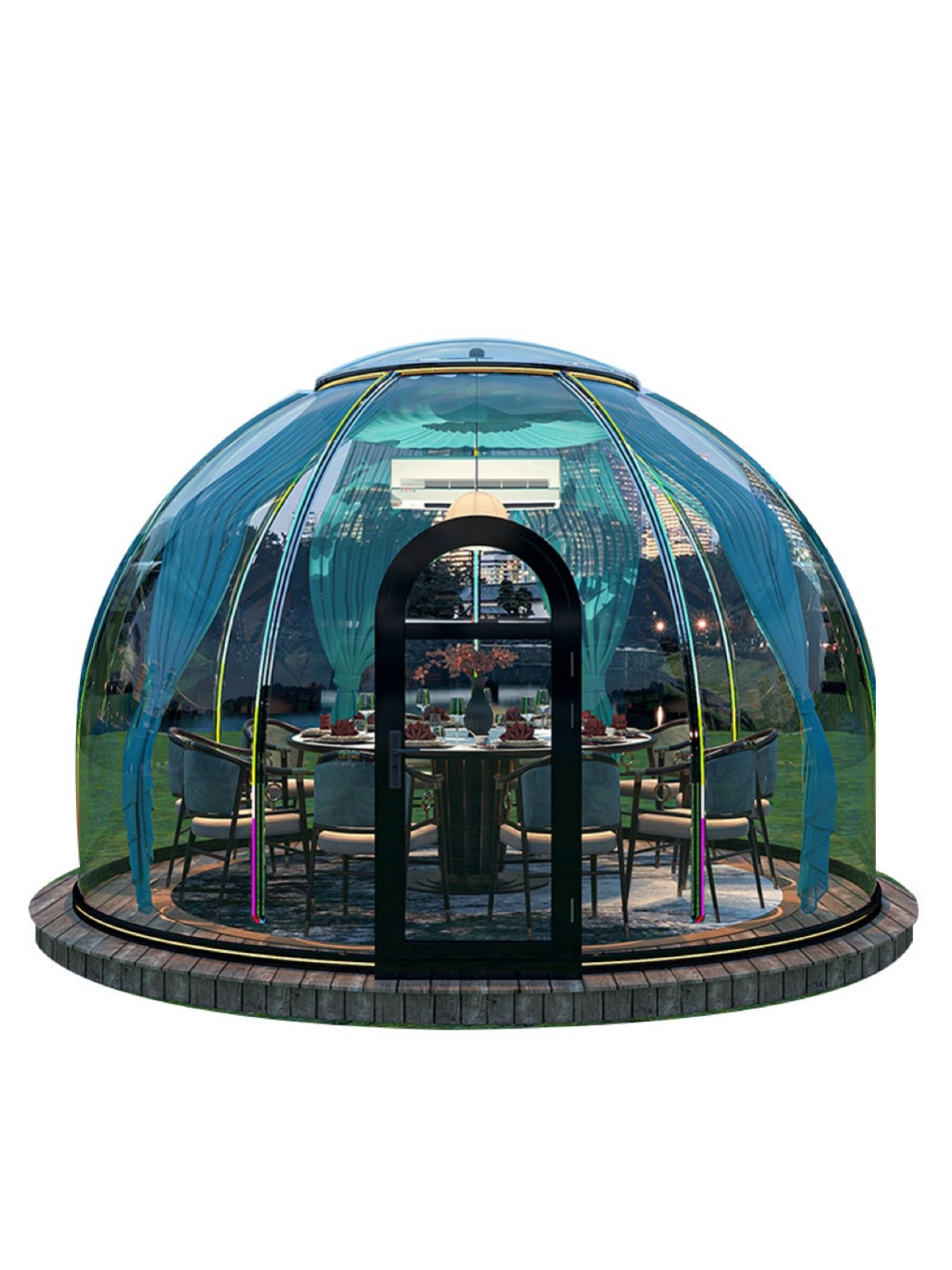Rumah Gelembung Kubah Transpar - Outdoor Camping Exhibition ulasan dan harga