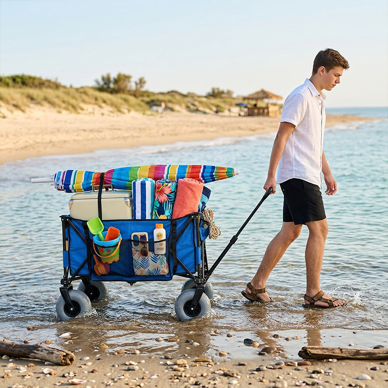 Gerobak Pantai Lipat Berbahan  - Outdoor Camping Folding Table ulasan dan harga