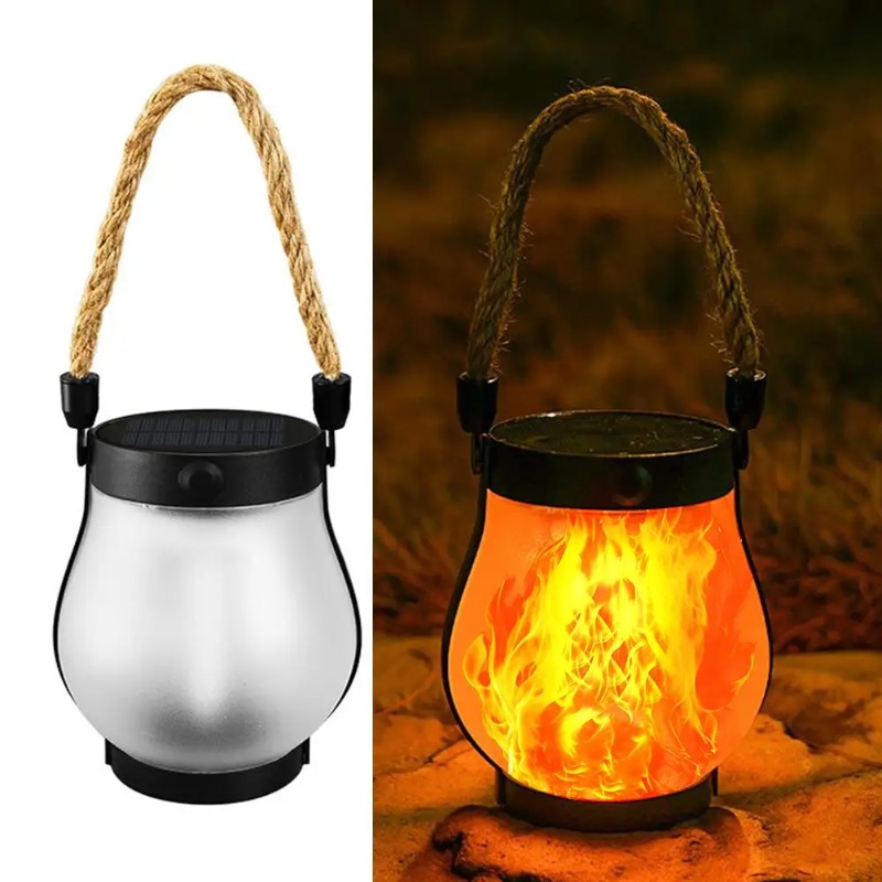 Lampu Api Surya USB Isi Ulang  - Camping Solar Lantern ulasan dan harga