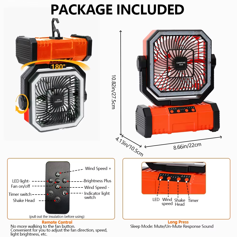 Kipas Pendingin Portabel Multi - Outdoor Camping Misting Fan ulasan dan harga