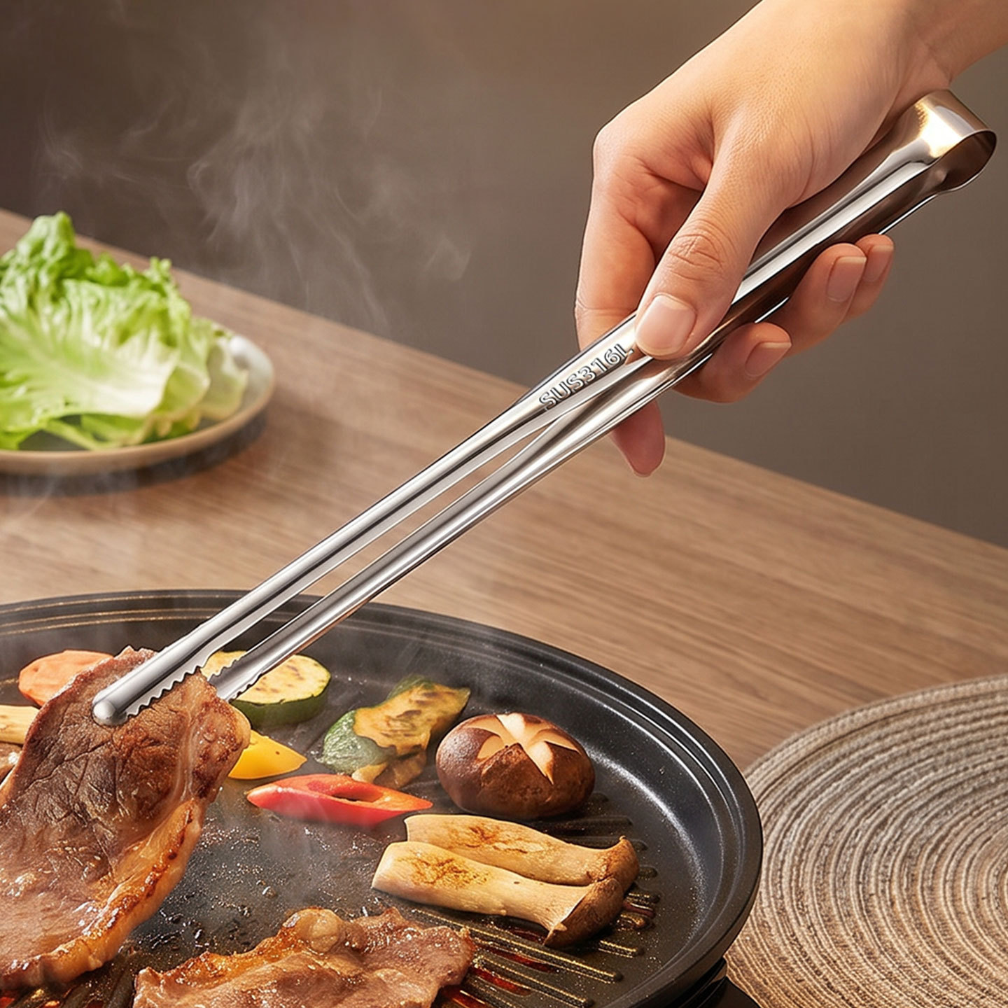 Penjepit Daging untuk Memangga - Outdoor Camping Activities ulasan dan harga