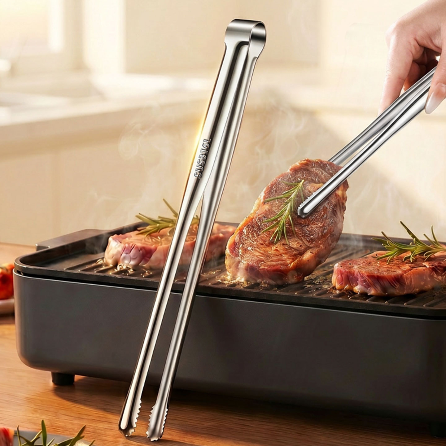 Penjepit Daging untuk Memangga - Outdoor Camping Activities ulasan dan harga