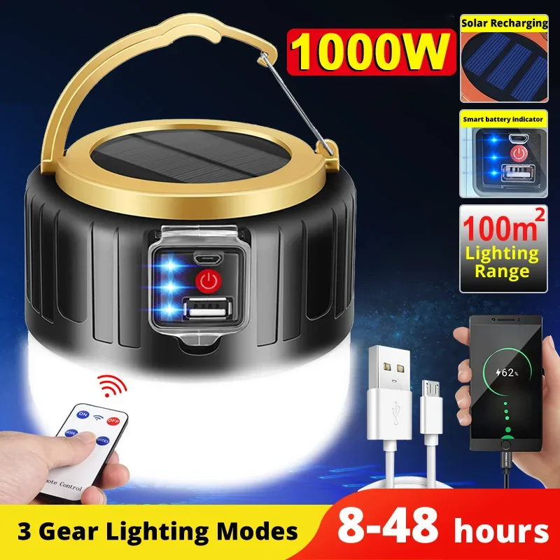 Lampu Kemah Tenaga Surya LED L - Camping Solar Lantern ulasan dan harga