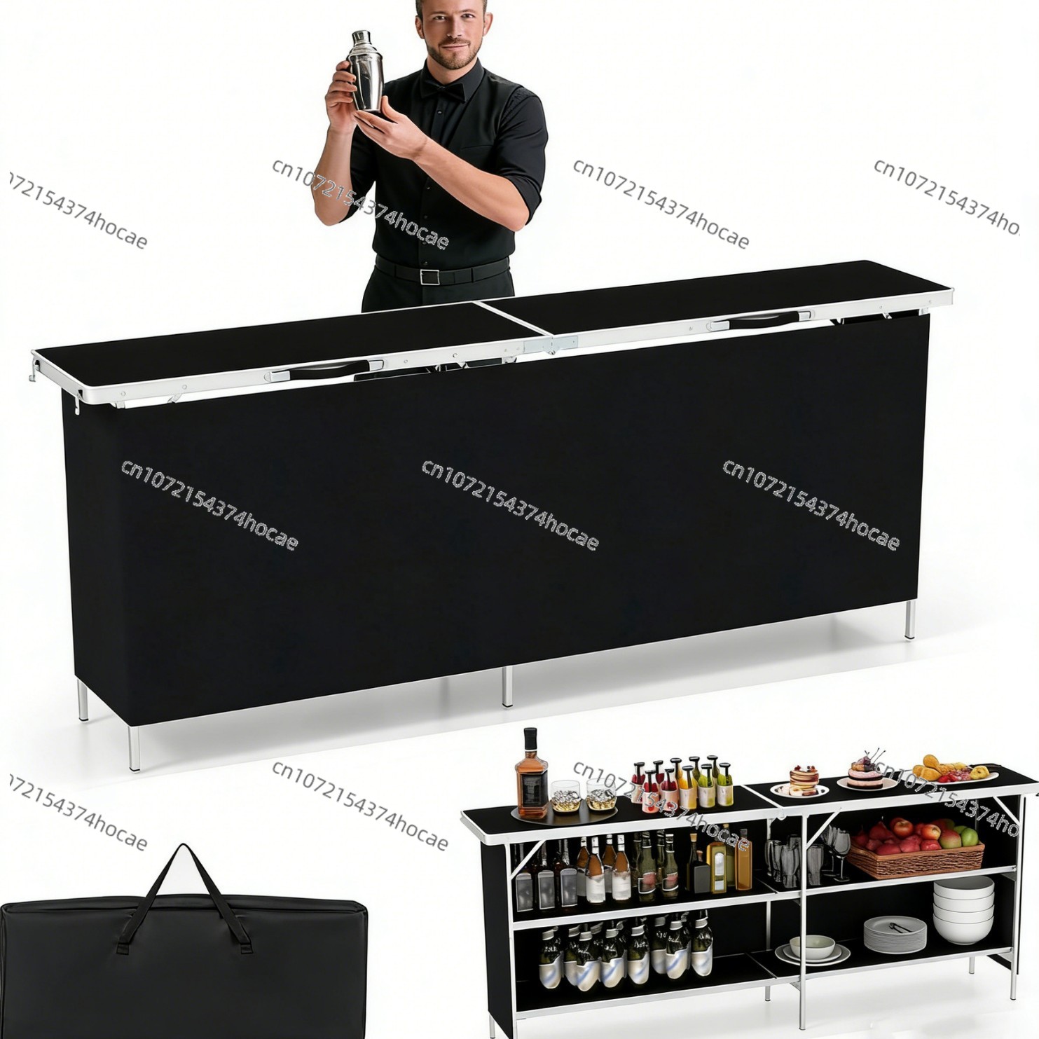 Meja Lipat Luar Ruangan dari P - Outdoor Camping Folding Table ulasan dan harga
