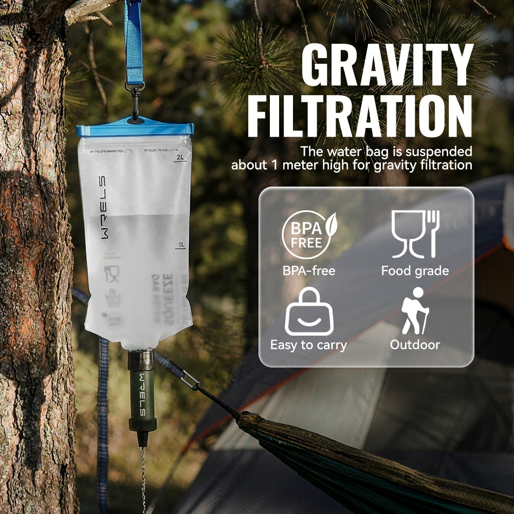 WRELS Pemurni Air Luar Ruangan - Portable Water Filter ulasan dan harga