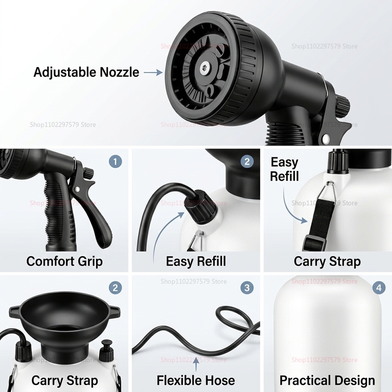 Pompa Manual Mandi Portabel 5L - Outdoor Camping Activities ulasan dan harga