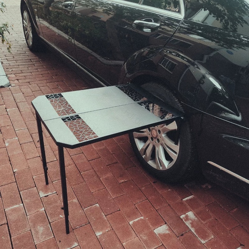 Meja Barbekyu Lipat Portabel L - Outdoor Camping Folding Table ulasan dan harga