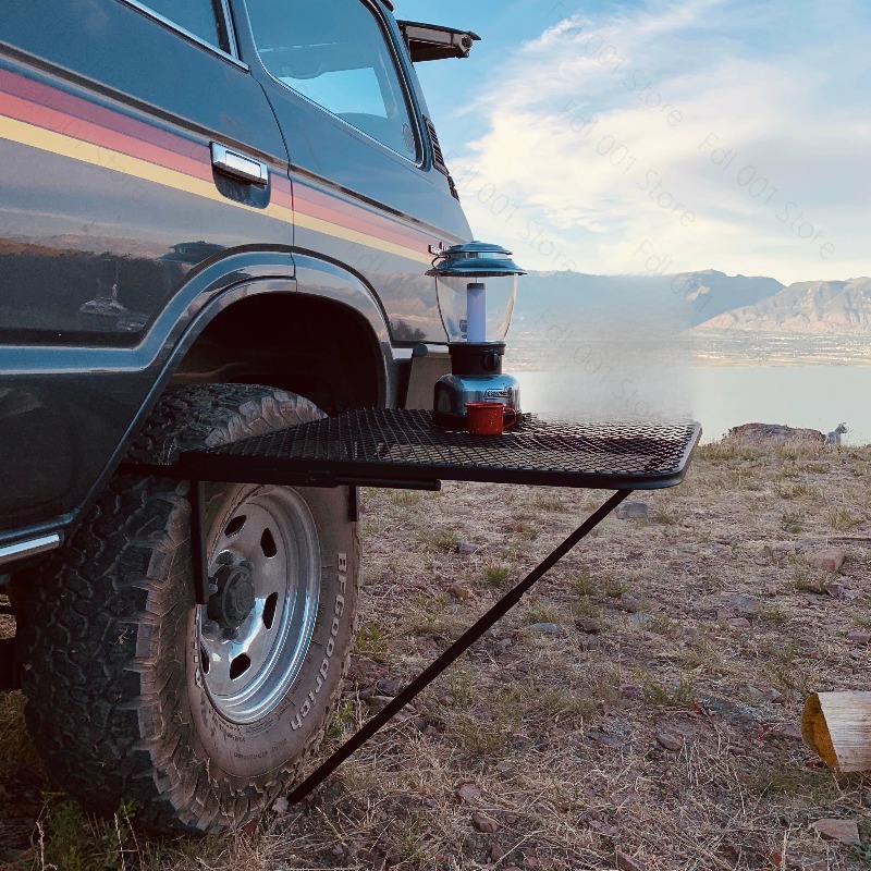 Meja Barbekyu Lipat Portabel L - Outdoor Camping Folding Table ulasan dan harga