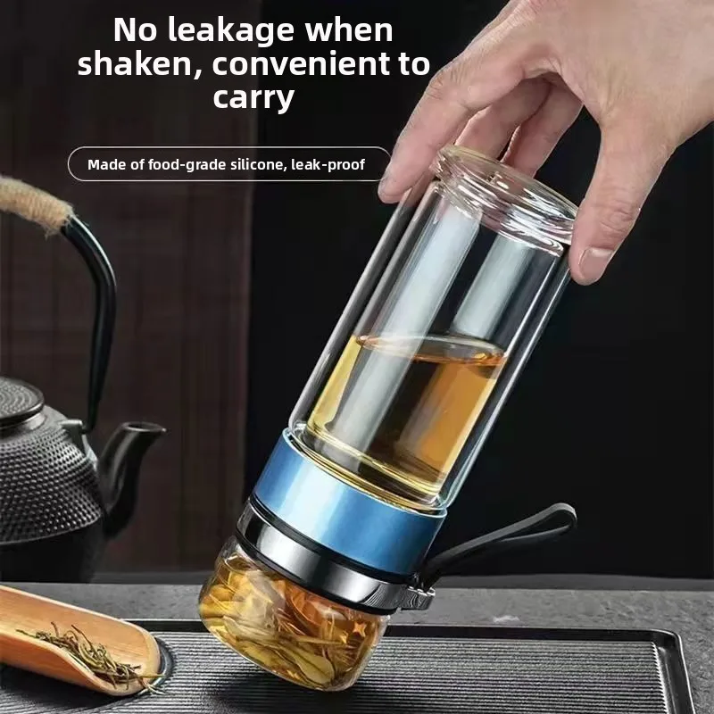 Cangkir Pemisah Air Teh Kaca D - Portable Water Filter ulasan dan harga