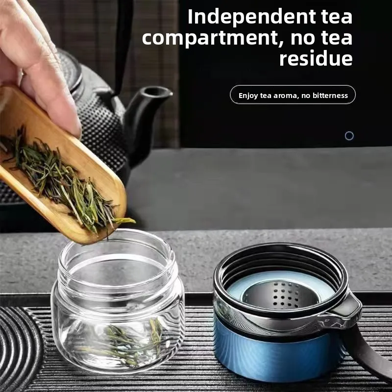 Cangkir Pemisah Air Teh Kaca D - Portable Water Filter ulasan dan harga