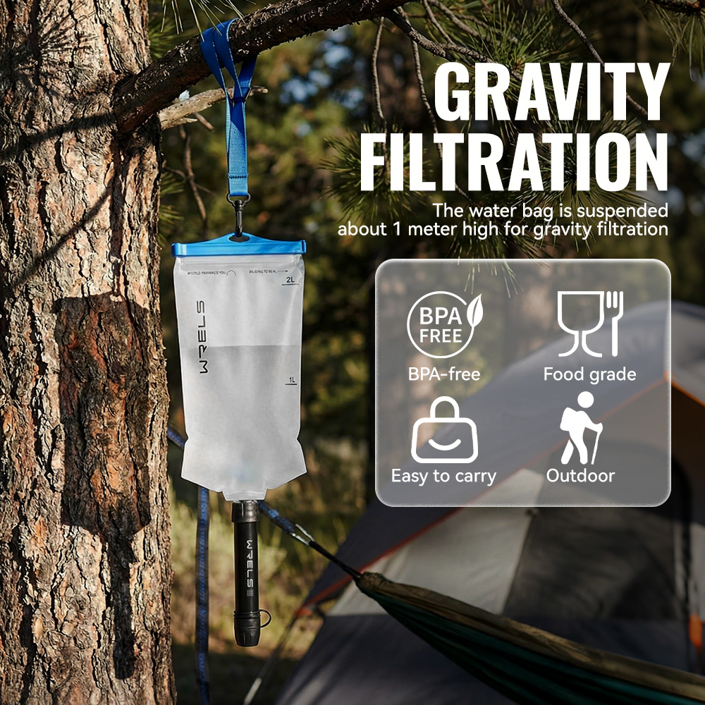 WRELS Pemurni Air Luar Ruangan - Portable Water Filter ulasan dan harga