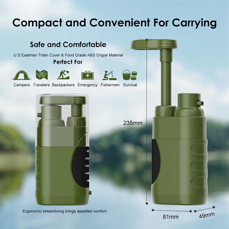 Filter Air Luar Ruangan Pemurn - Portable Water Filter ulasan dan harga