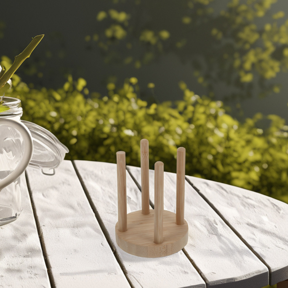 Tempat Gelas Kayu Kompak untuk - Outdoor Camping Activities ulasan dan harga