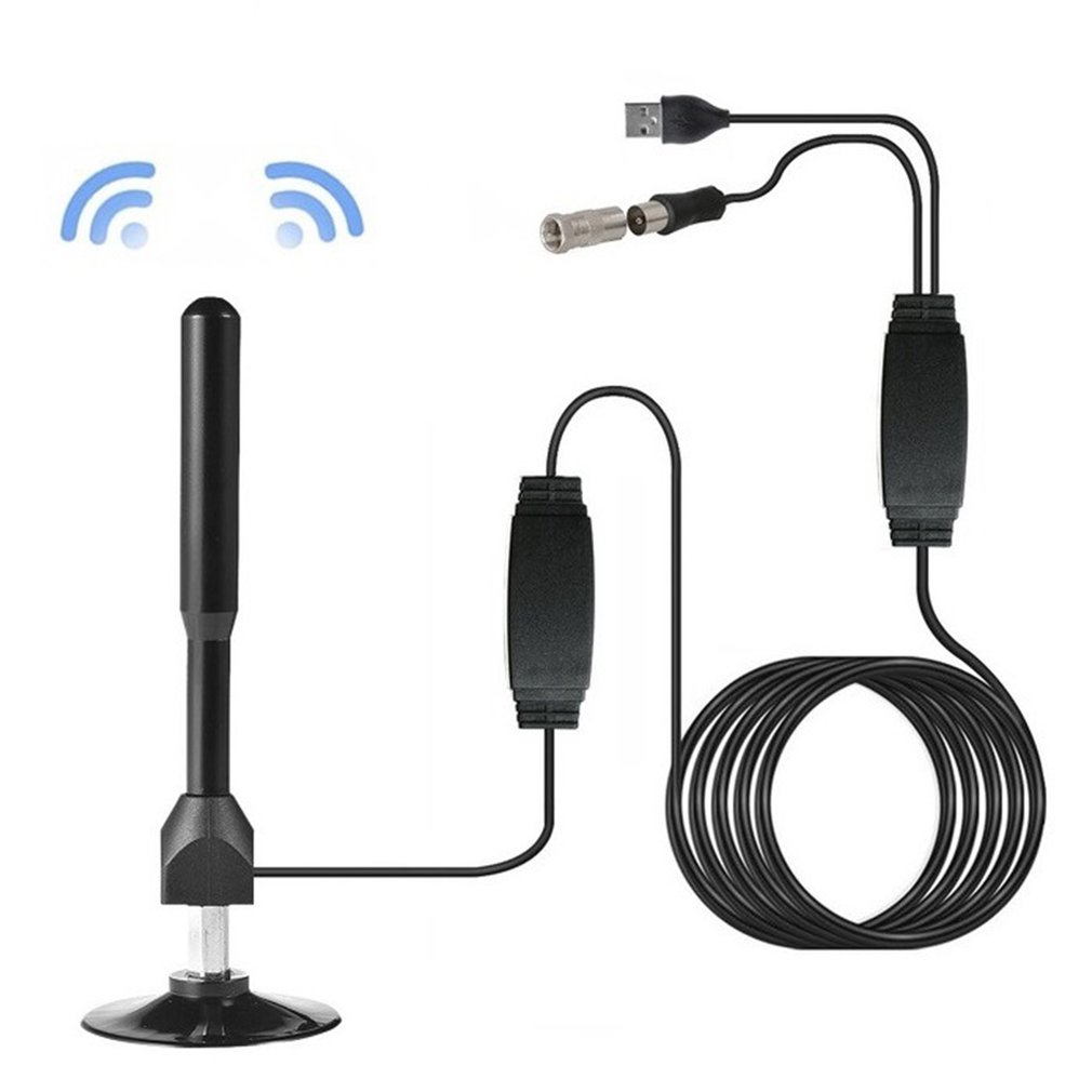 Kotak antena TV 4K FM/VHF/UHF, - Outdoor Camping Tv ulasan dan harga