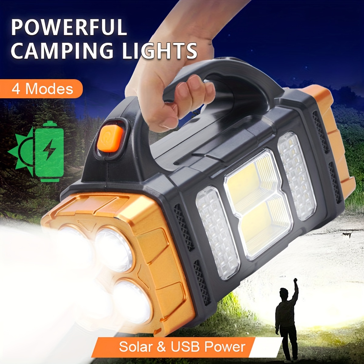 Senter LED Tenaga Surya Daya T - Camping Solar Lantern ulasan dan harga