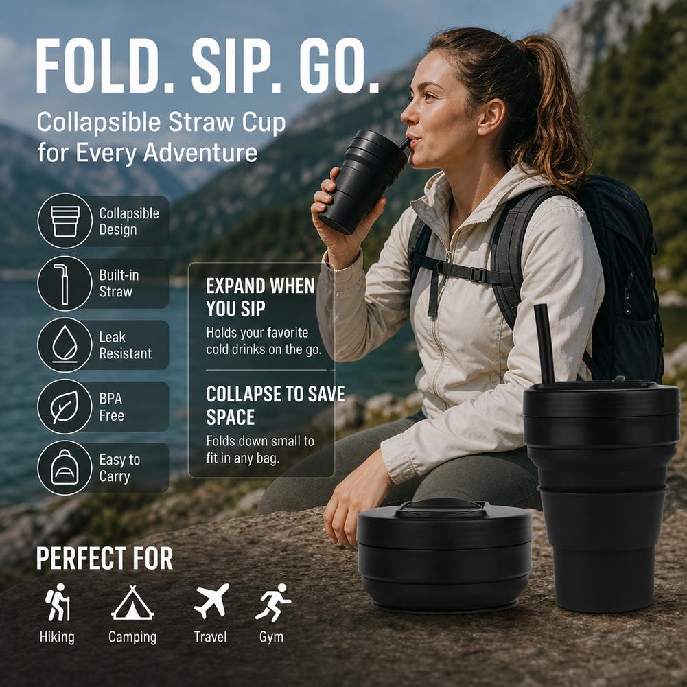 Cangkir Kopi Silikon Dapat Dil - Collapsible Water Bottle ulasan dan harga