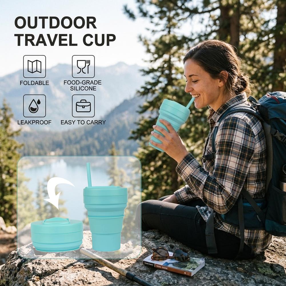 Cangkir Kopi Silikon Dapat Dil - Collapsible Water Bottle ulasan dan harga