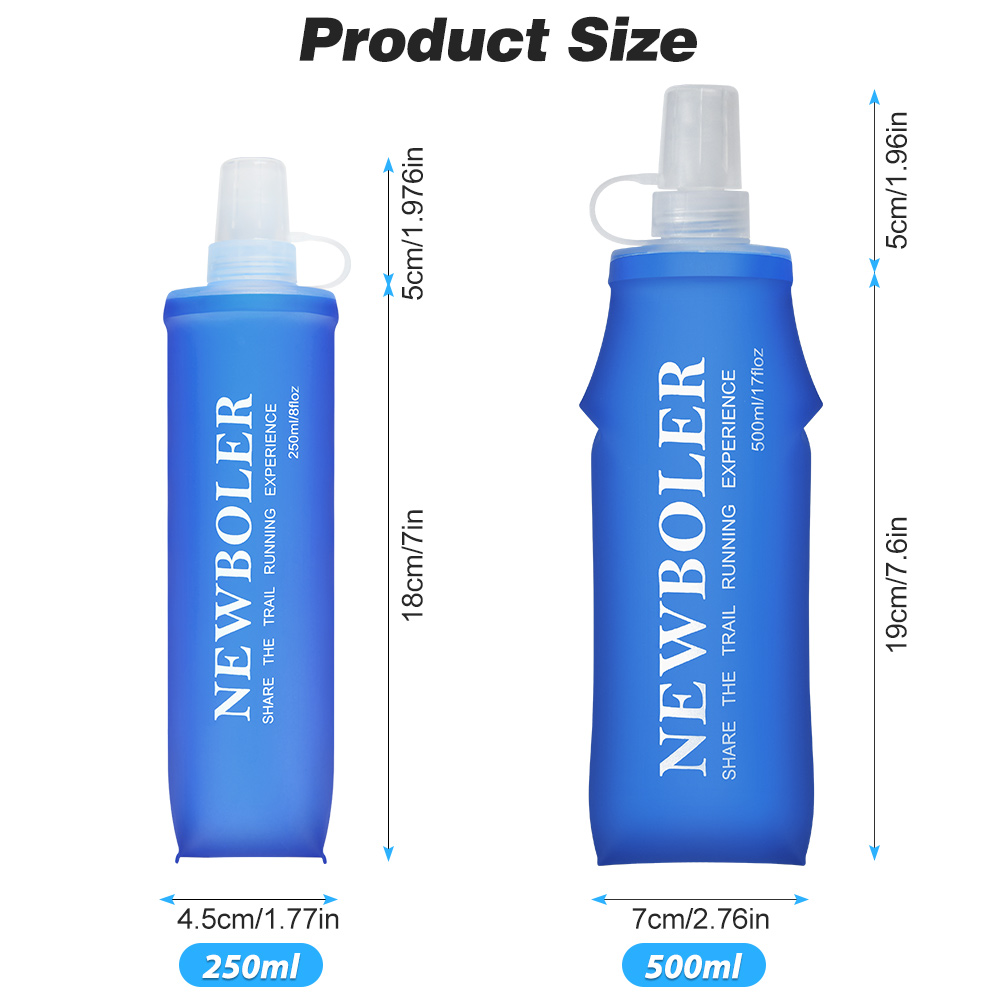 NEWBOLER botol air TPU lipat,  - Collapsible Water Bottle ulasan dan harga