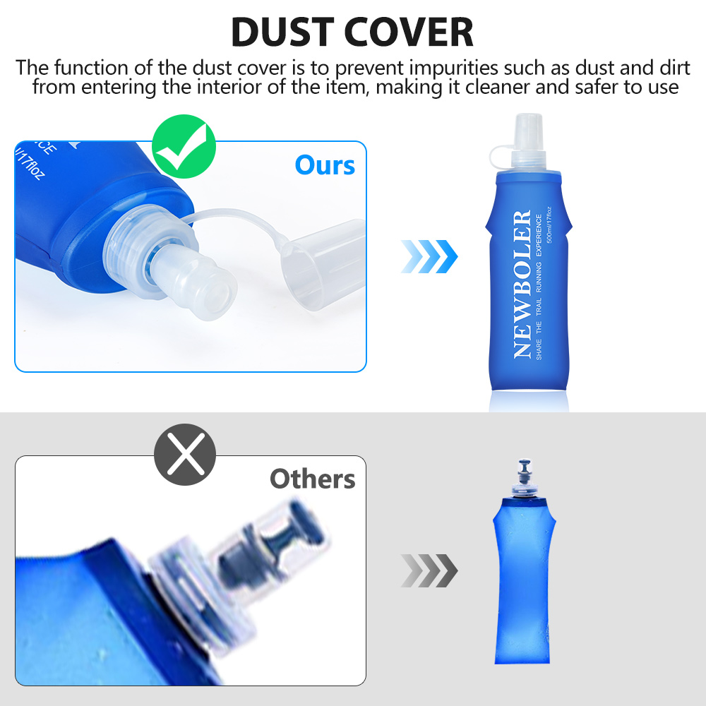 NEWBOLER botol air TPU lipat,  - Collapsible Water Bottle ulasan dan harga