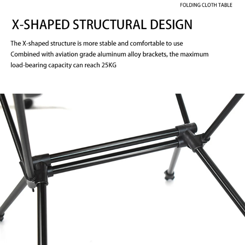 Meja Lipat Kain Oxford untuk B - Outdoor Camping Folding Table ulasan dan harga