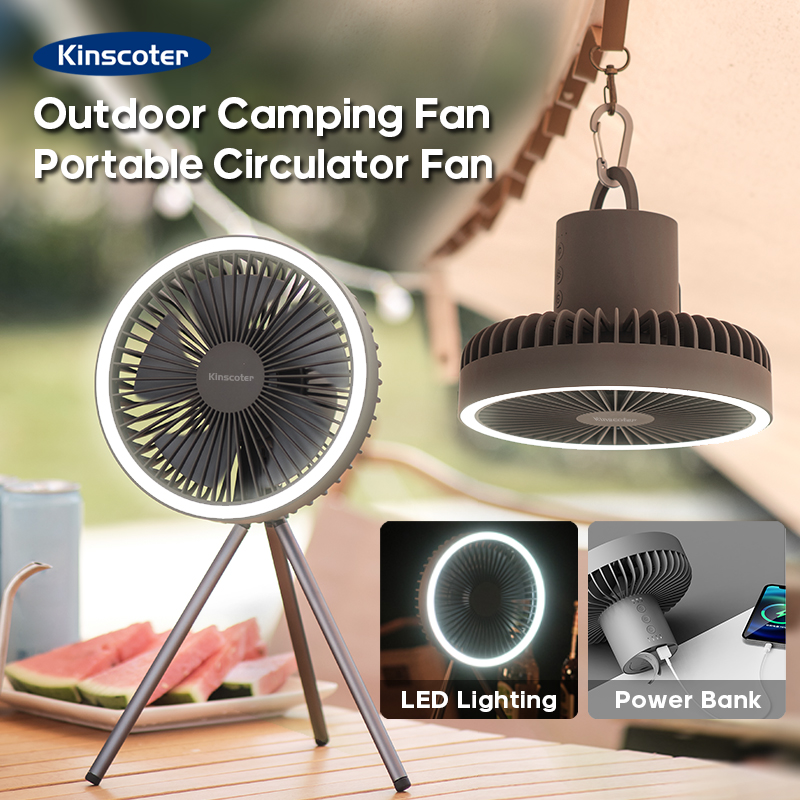 Kipas Kemah 10000MAh 4000MAh K - Outdoor Camping Misting Fan ulasan dan harga