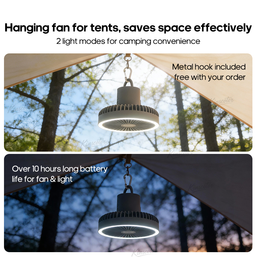 Kipas Kemah 10000MAh 4000MAh K - Outdoor Camping Misting Fan ulasan dan harga