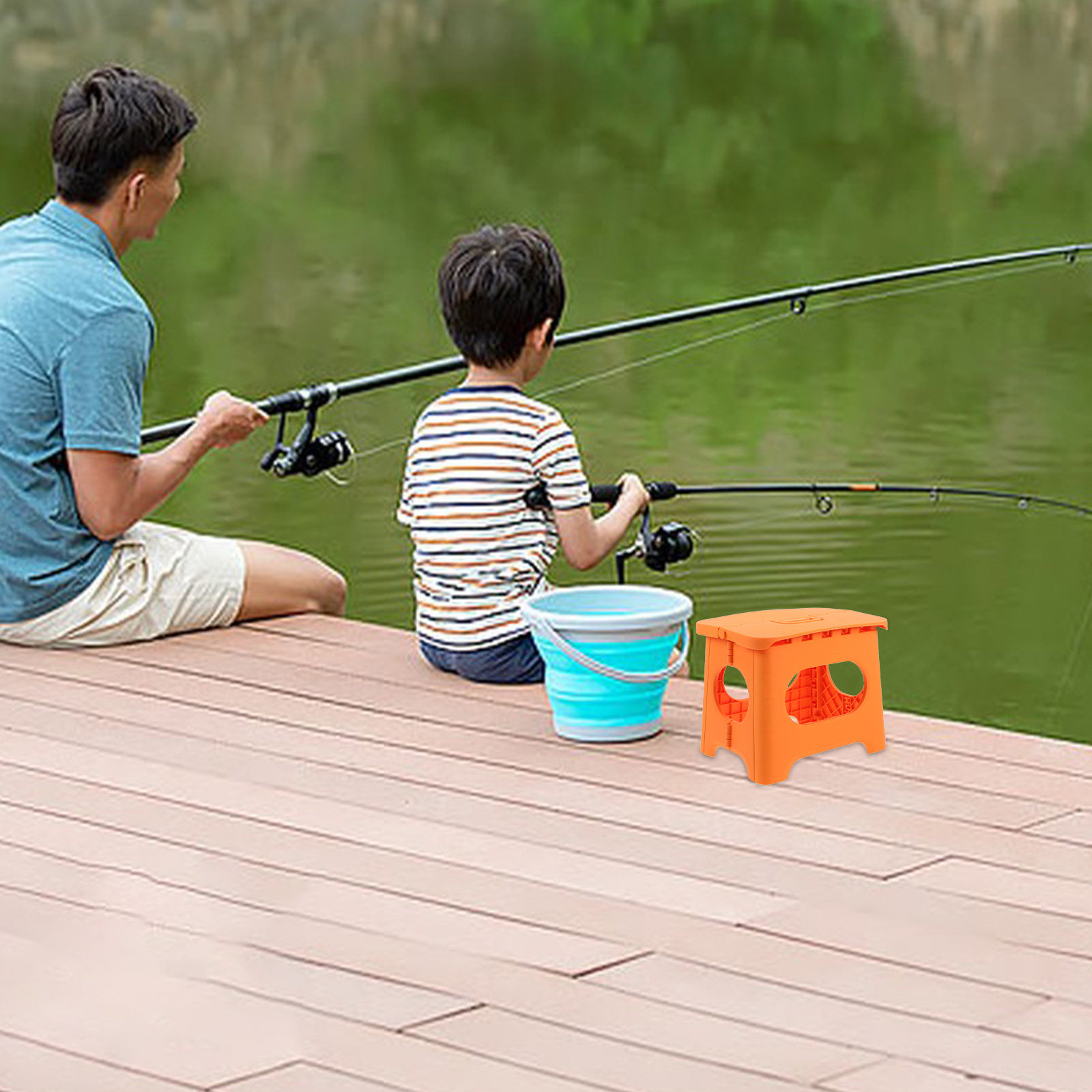 Bangku Lipat Ringan untuk Berk - Outdoor Camping For Kids ulasan dan harga