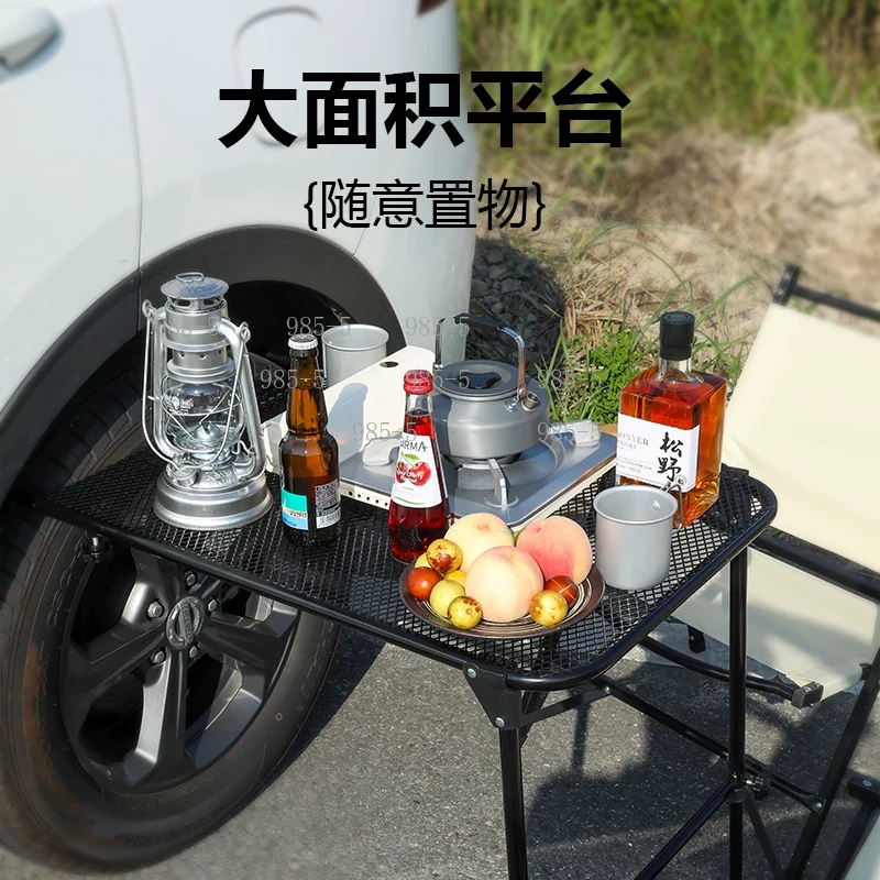 Meja Lipat Portabel Baja Karbo - Outdoor Camping Folding Table ulasan dan harga