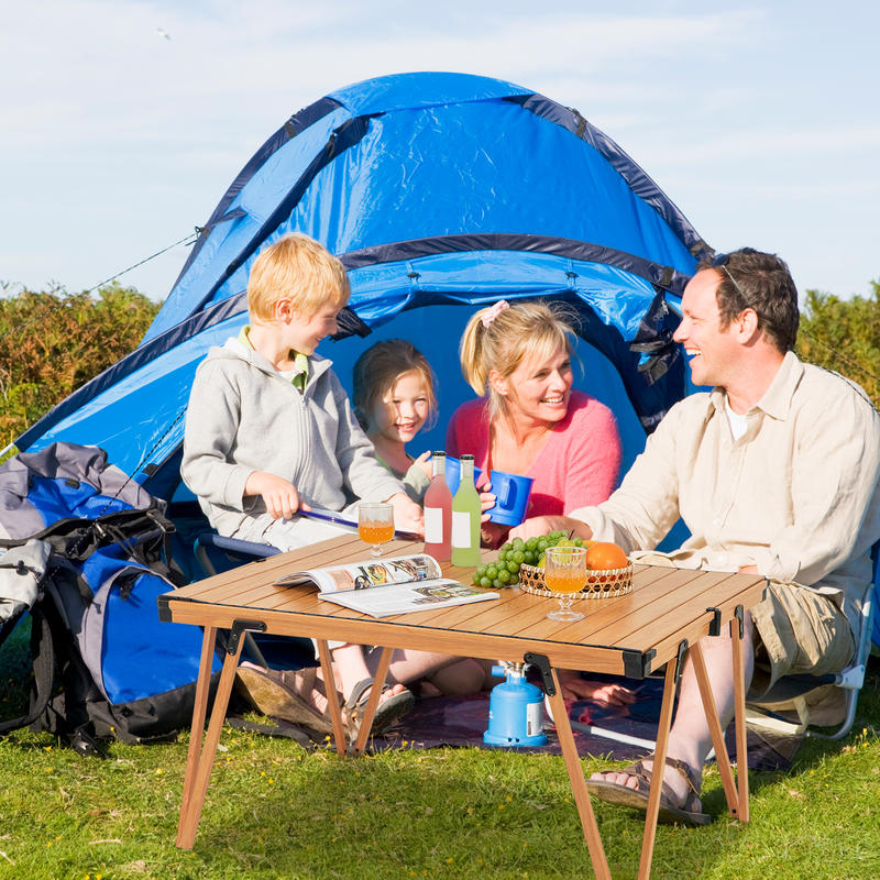Meja Piknik Lipat Tunggal 93 x - Outdoor Camping Folding Table ulasan dan harga