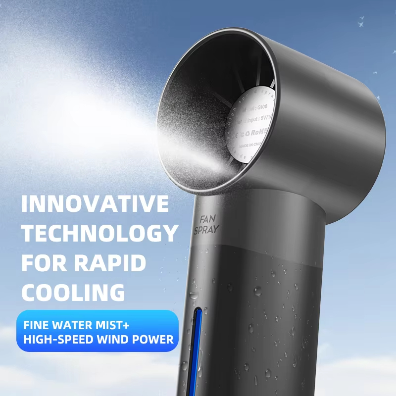 Kipas Genggam Kecil Semprotan  - Outdoor Camping Misting Fan ulasan dan harga